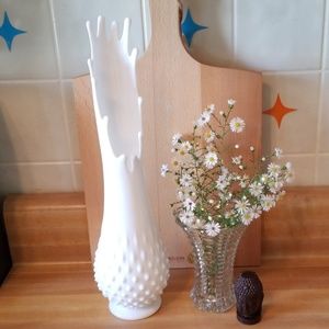 Vintage Accents - Fenton Milk Glass Swung Vase. Vintage Accents - Fenton Milk Glass Swung Vase.